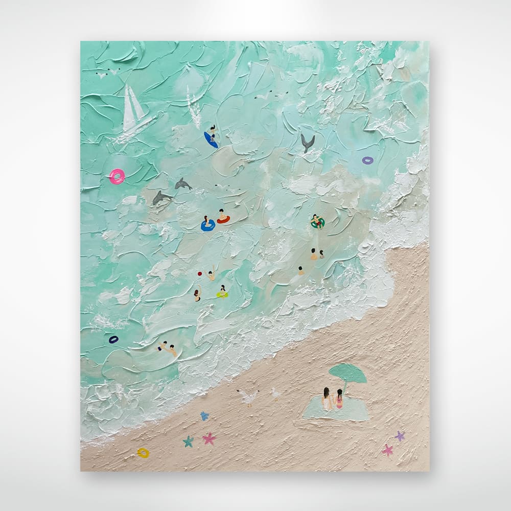 인테리어 그림 블루비치