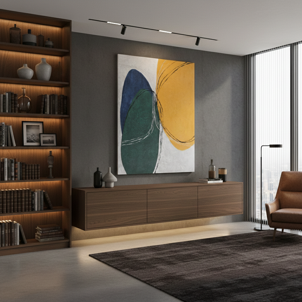 트리빌리지 서재 인테리어 그림